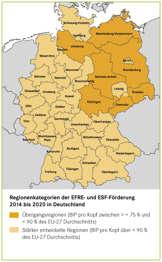 Karte Regionenkategorien